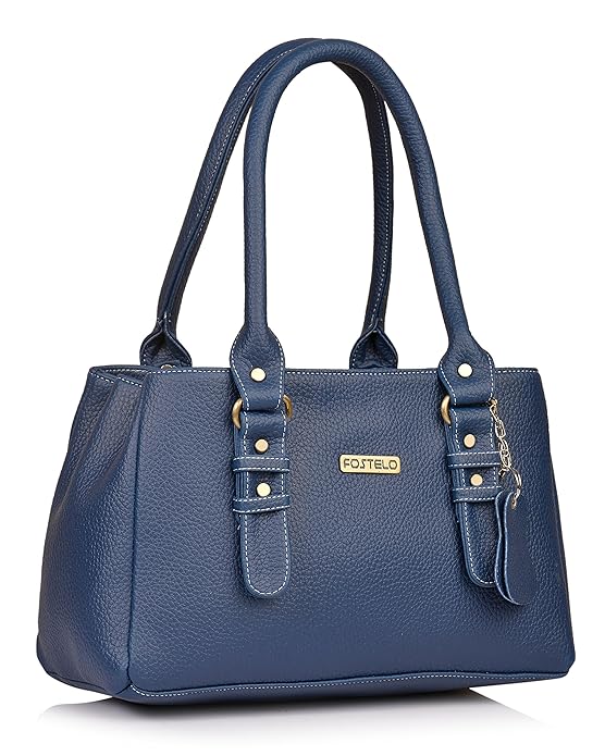 Fostelo Women’s Riverside Satchel Tote Handbag for Women | Ladies Purse | Stylish Shoulder Bag | Gift For Women |Blue2