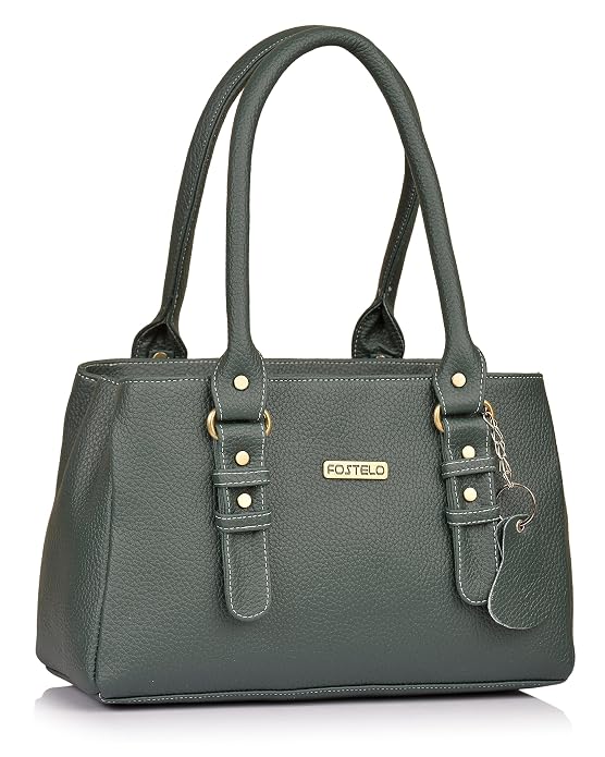Fostelo Women’s Riverside Satchel Tote Handbag for Women | Ladies Purse | Stylish Shoulder Bag | Gift For Women |Green2