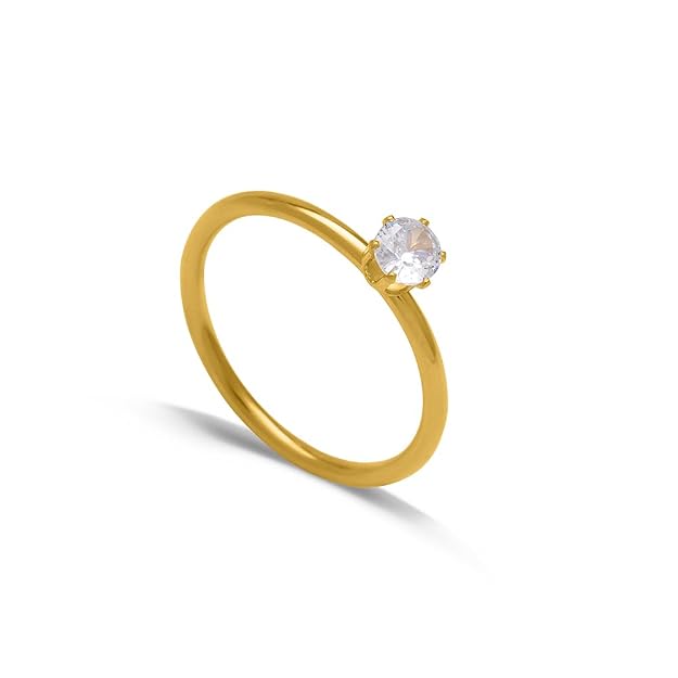 Mini Solitaire Ring for Women