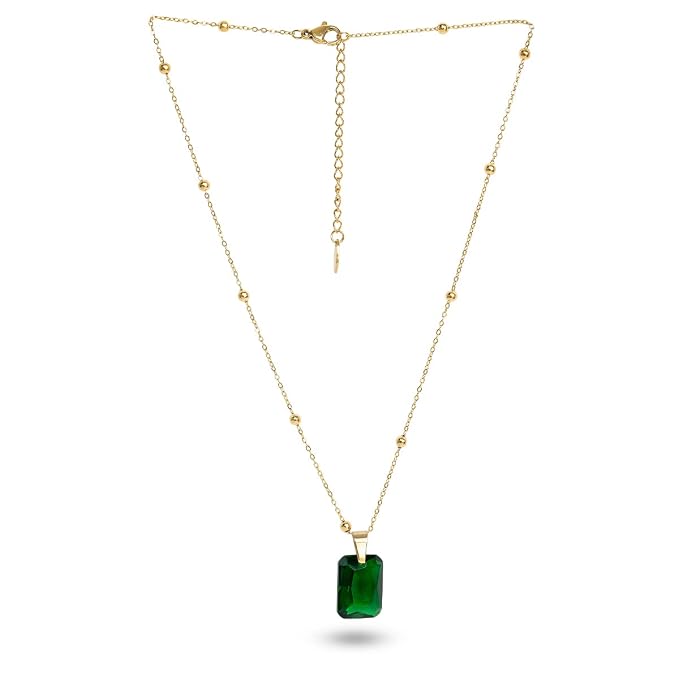 Dazzling Emerald Necklace For Women