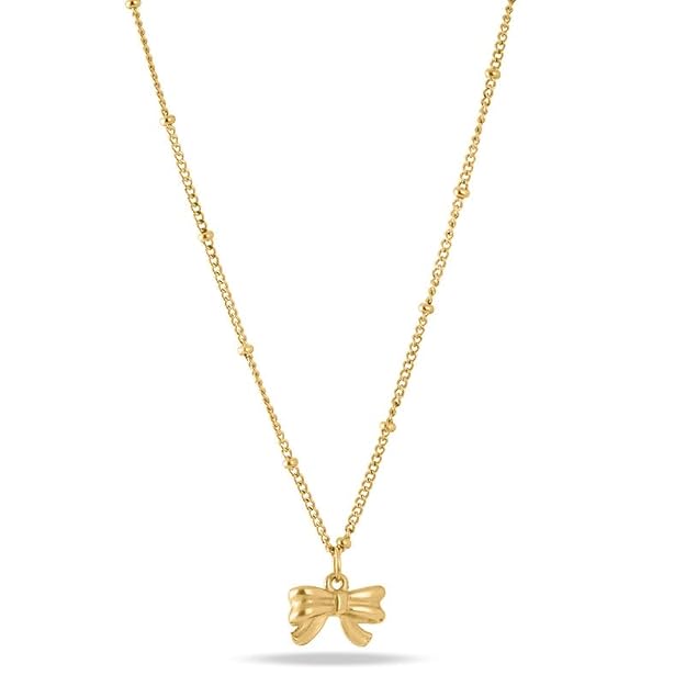 Gilded Bow Necklace for Women - Jewellery Gift