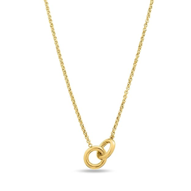 InterLock Gold Chain Necklace for Women