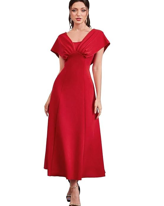 Shasmi Women’s & Girl's Solid A-Line Maxi Dress