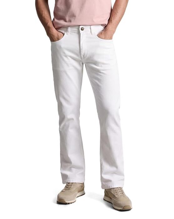 Men's Bootcut Fit Mid-Rise Stretchable Cotton Jeans