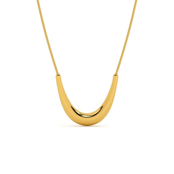 Gold Plated Golden Boomerang Necklace