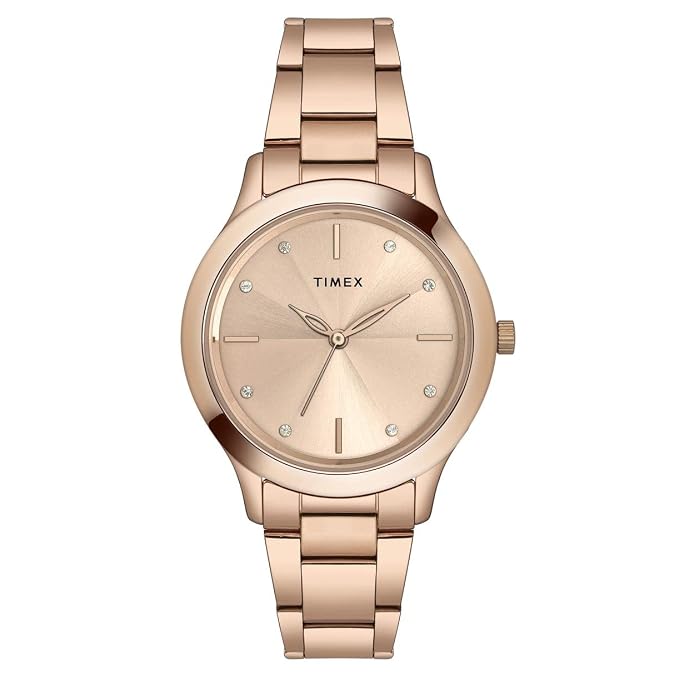 Analog Watch for Women with Round Dial & Water Resistant