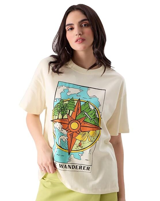 The Wanderer Oversized T-Shirt Oversized T Shirts for Women