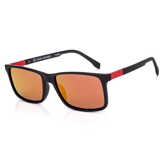 100% UV Protection (UV 400) | Full Rim Rectangular Stylish & Premium UV Protected Sunglasses