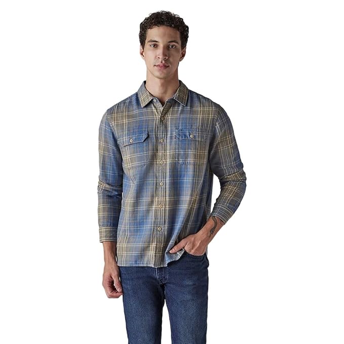 Men's Checkered Relaxed Fit Shirt