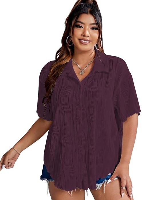 GRECIILOOKS Women Poly Lycra Blend Stylish Korean Tops Oversized Shirts
