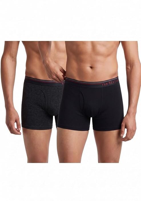 Men’s Cotton Boxer Briefs Pack of 2 | Long Trunk | No ride-up | Super Combed Cotton for softness