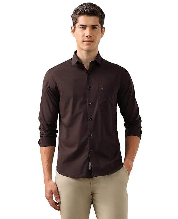 Men's Solid Tailored Fit Shirt