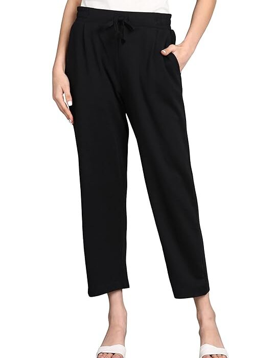 Alan Jones Clothing Women Relax Fit Ankle Length Trouser Jogger