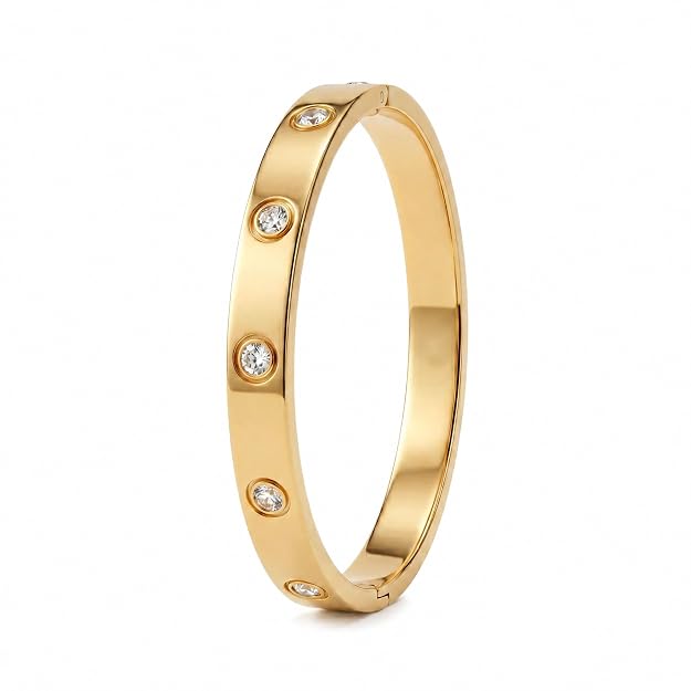 Crystal Love Bangle Bracelet