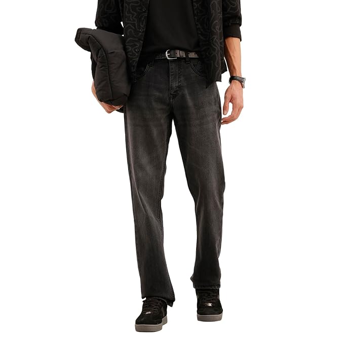 Men's Straight Fit Jeans | Mid Rise | Jeans for Man