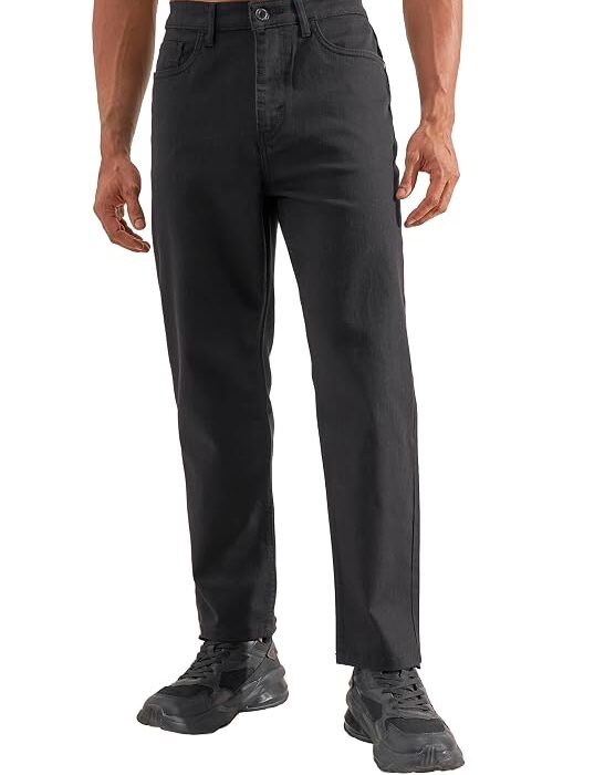 Men’s Straight Relaxed Fit Jeans | Stretchable