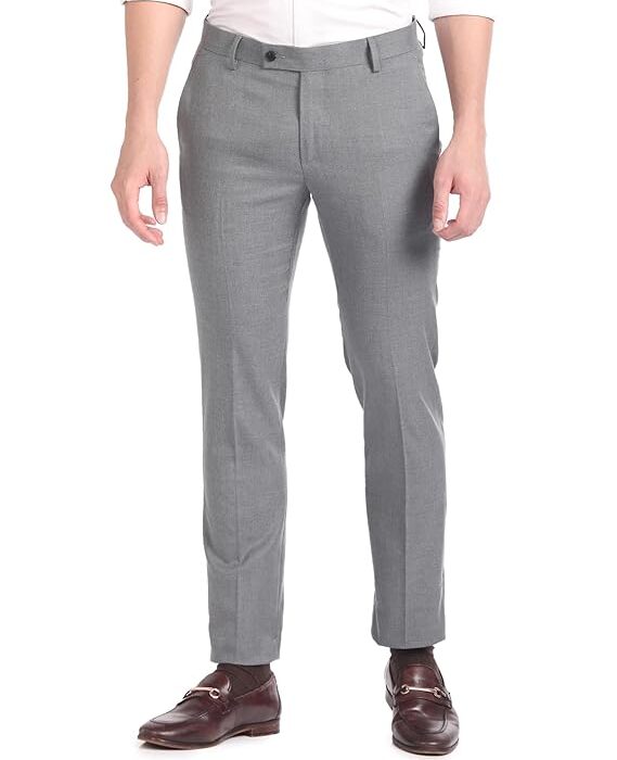Tailored Fit Formal Trousers for Men