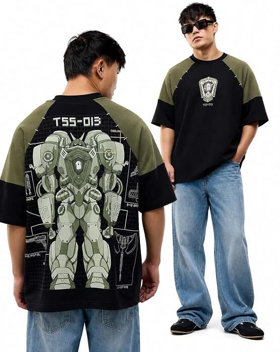 MechaSoul Men and Boys Short Sleeves Round Neck Streetwear T-Shirts
