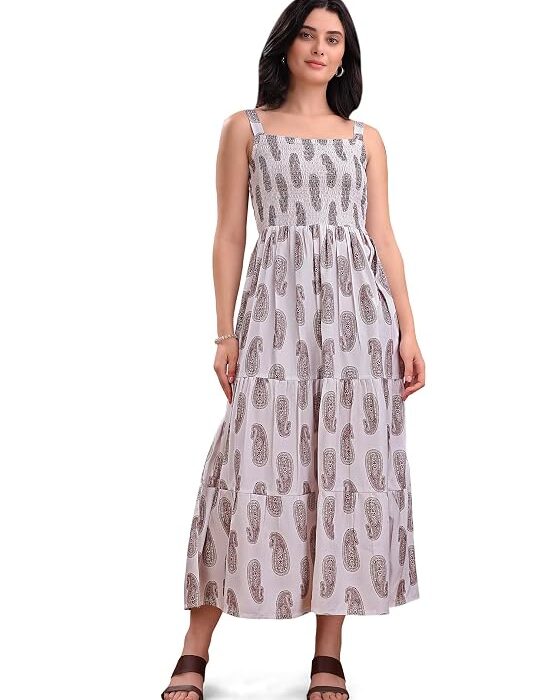 Women’s Square Neck Cotton Dress