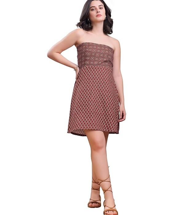 Women’s Off Shoulder Cotton Blend Dress