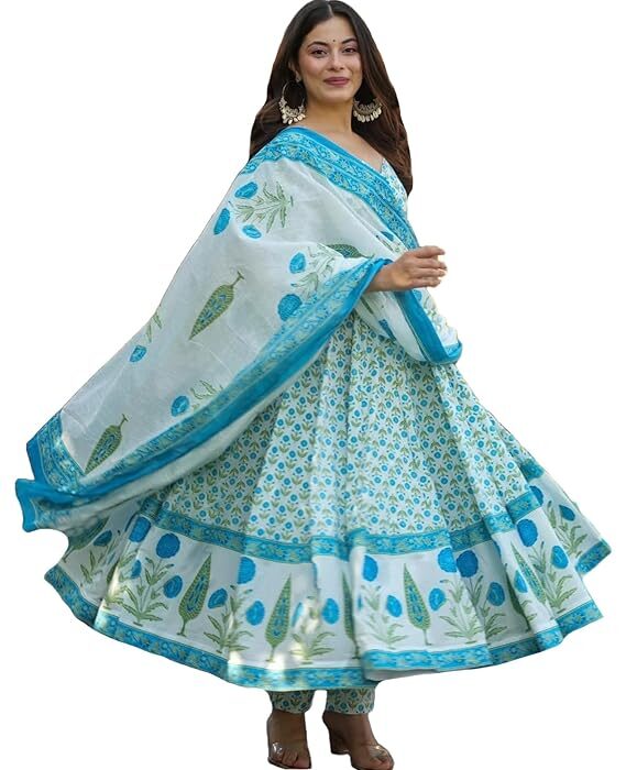 GoSriKi Viscose Kurta for Women | Kurta with Pant & Dupatta